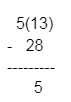 Picture Showing The Subtraction After Borrowing