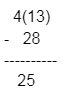 Picture Showing the Result of Subtraction After Borrowing