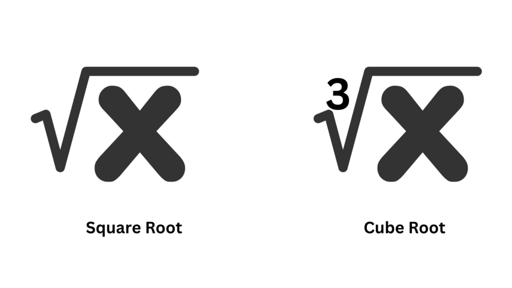 Difference Between Square Root and Cube root