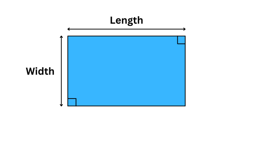 Rectangle with Length and Width Labeled