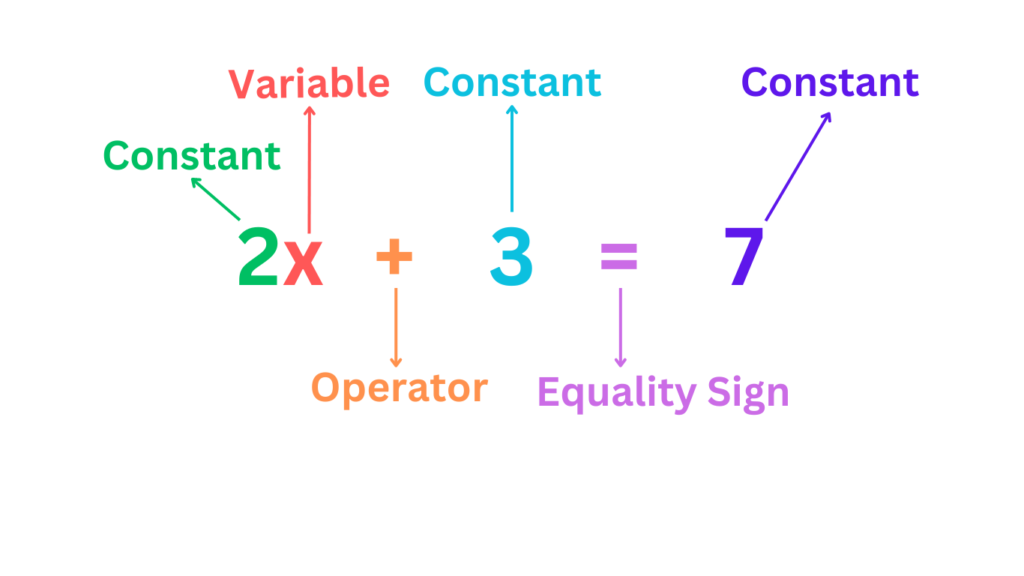 Different Components of an Equation